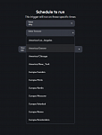 Incomplete time zone options in the Select Timezone drop-down menu.