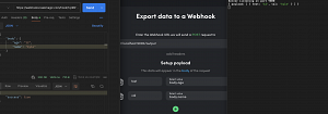 Webhook "Variables" are not coming in "Export data to Webhook"