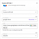 Google Drive: Delete files folders