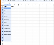 Scraped a list of names to google sheets - it pasted every other row