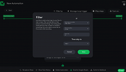 Adding a filter step select step is not showing variable - it's displaying my scrape step