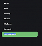 Open Apps Builder not opening